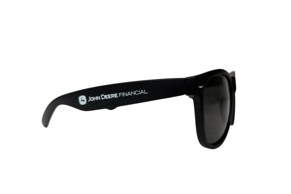 Custom branded sunglasses with company logo