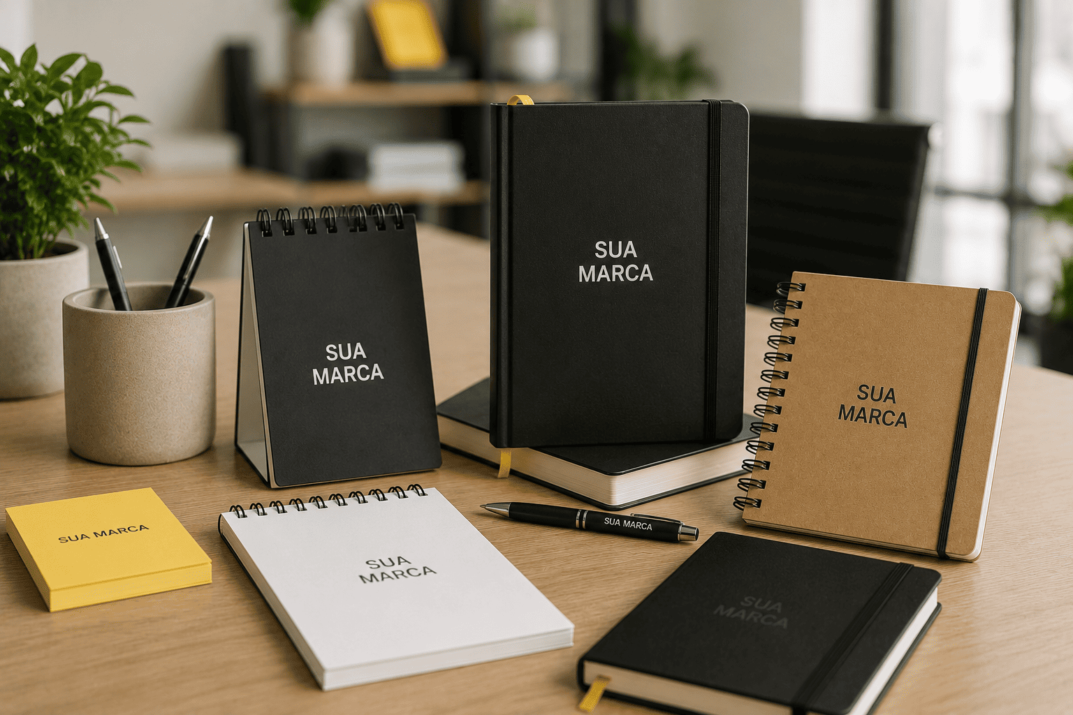 Cadernos e blocos de notas personalizados