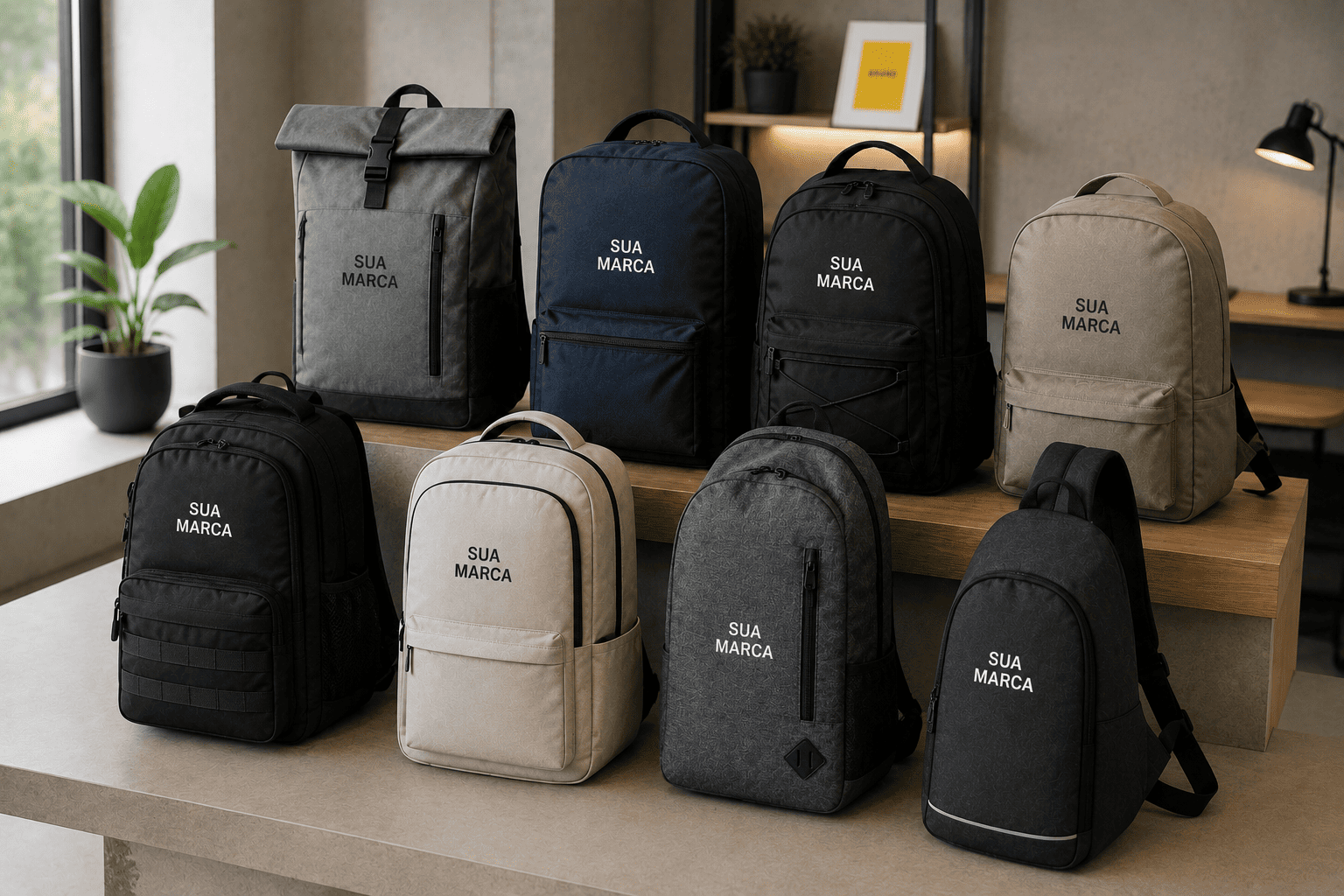 Mochilas e artigos de viagem personalizados