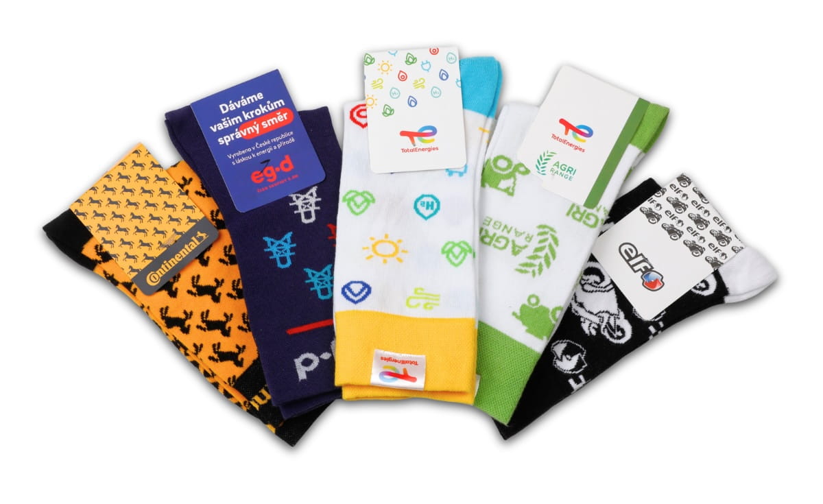 Firemné ponožky s potlačou alebo logom